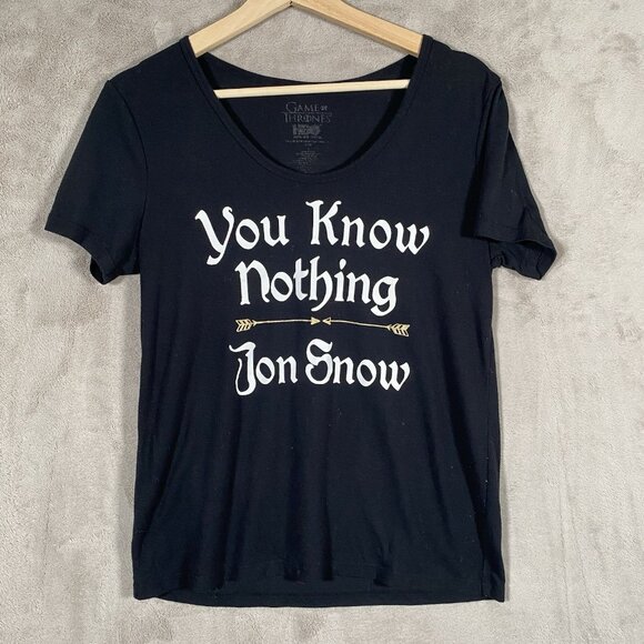Game of Thrones Shirts S You Know Nothing Jon Snow I Drink And I Know Things - Picture 2 of 16